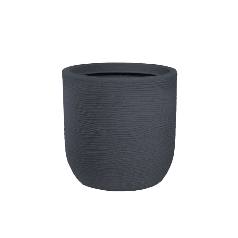 Vaso in resina grigio Raffaello 35x34 cm per piante da esterno