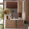 mobile bagno sospeso 80 cm rovere mercure | levante shop