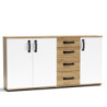 Credenza Mosso MO5 rovere e bianco moderna e capiente