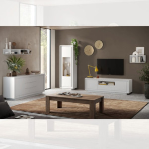 Zoom Vetrina Tiki 1 anta bianco opaco