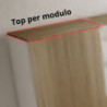 Top 90x45 per modulo ufficio Ibisco noce naturale versatile