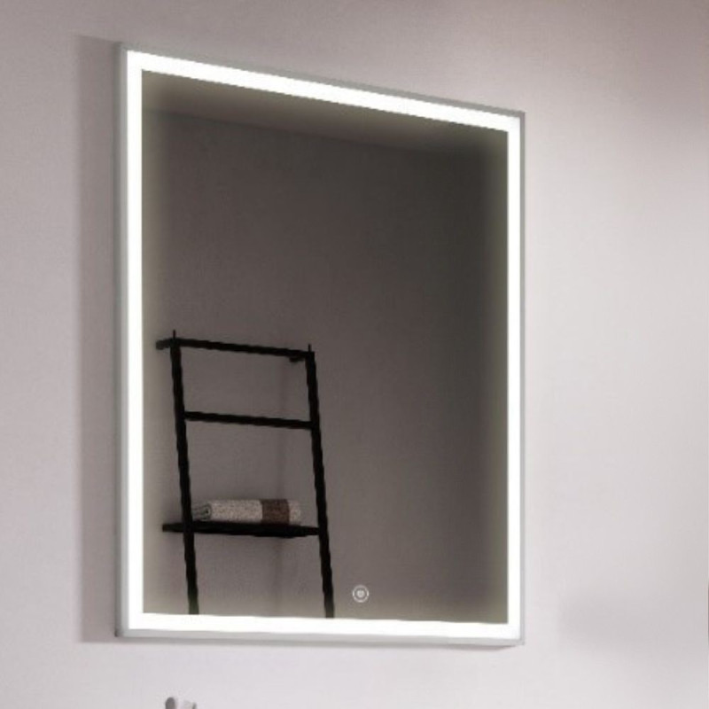 Specchio Baku 100x80 cm LED doppio sensore antiappannamento