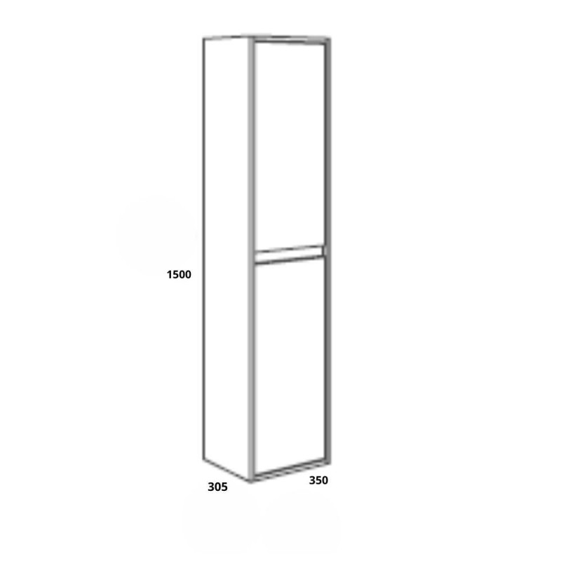 colonna bagno bianco laccato lucido Effezeta | levante shop