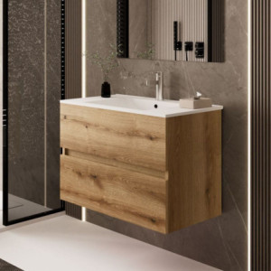 Mobile bagno sospeso Sevilla rovere quercia 100x44,6x52 cm