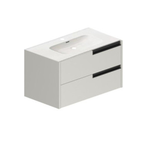 Zoom Mobile bagno sospeso Modular con due cassettoni 80x45x50 cm colore cashmere