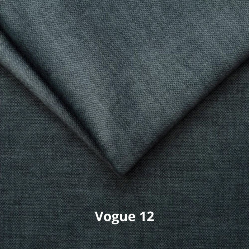 Letto matrimoniale Wilma contenitore blu pacific tessuto Vogue