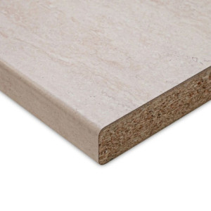 Top cucina forato destro travertino 180x60x3.8 cm resistente