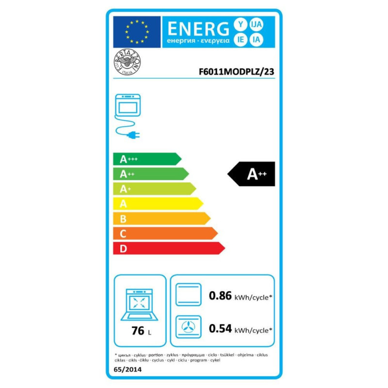 Forno elettrico Bertazzoni F6011MODPLZ 60cm pirolitico zinco