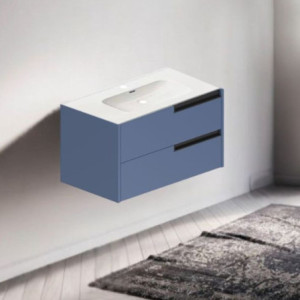 Mobile bagno sospeso Modular 80x45x50 cm azzurro moderno