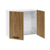 Scolapiatti cucina 80x32x72 cm bianco e noce naturale moderno