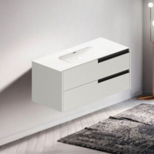 Mobile bagno sospeso Modular cashmere opaco 100x45x50 cm moderno
