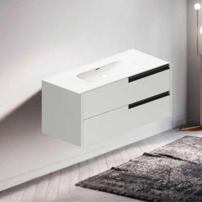 mobile bagno sospeso 100 cm cashemere | levante shop