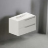 mobile bagno sospeso 80 cm cashmere opaco | levante shop