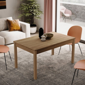 Tavolo rettangolare allungabile Firenze 120x80 noce naturale