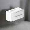 Mobile bagno sospeso Soho bianco opaco 100x45x50 cm moderno