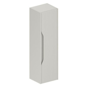 Zoom Colonna bagno sospesa Soho 1 anta effetto cannettato colore cashmere opaco 120x30x35 cm.