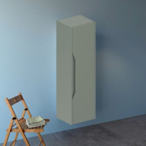 Colonna bagno sospesa Soho 120x30x35 cm verde opaco cannettato