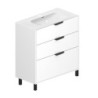 mobile bagno sospeso 80 cm bianco lucido | levante shop