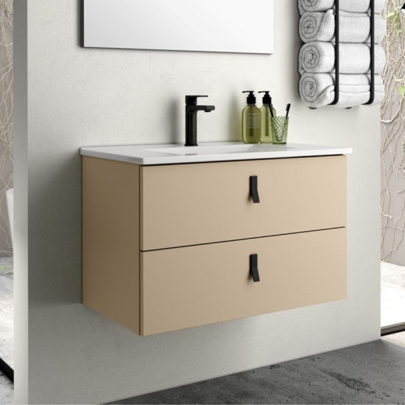 Mobile bagno sospeso Invicta cappuccino 60x48x45 cm moderno