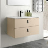 mobile bagno sospeso 80 cm cappuccino | levante shop