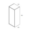 Pensile bagno Push bianco 35x30,5x80 cm 1 anta 2 ripiani moderno