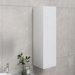 Pensile libreria 30x120 cm anta bianco frassinato moderno
