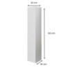 Pensile libreria 30x120 cm anta bianco frassinato moderno