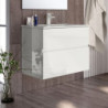 Mobile bagno sospeso Londres 70x45x59 cm bianco laccato moderno