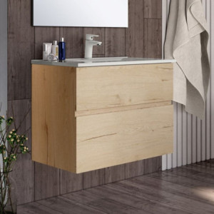 Mobile bagno sospeso Londres 70x45x59 cm rovere moderno