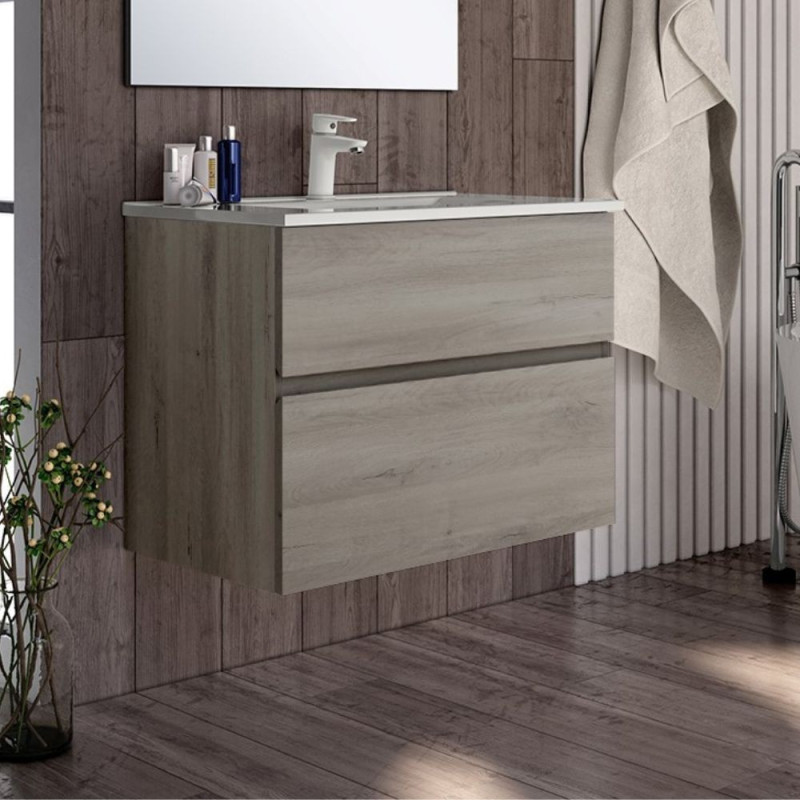 Mobile bagno 70 cm Rovere Grigio | levante shop
