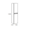 Colonna bagno 31 cm Rovere | levante shop