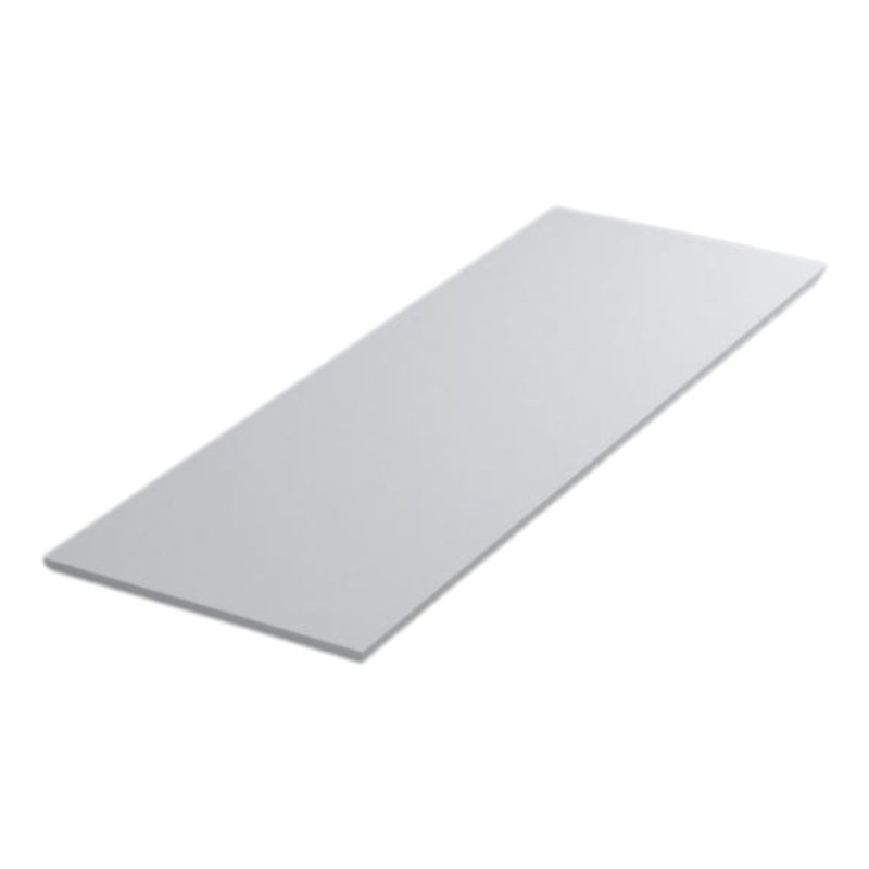 Top appoggio mobile bagno bianco lucido 100x46x1,9 cm elegante