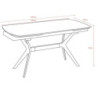 Tavolo allungabile Riley ceramica effetto marmo grigio chiaro