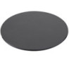 Pianale tavolo tondo 120x120x3,8 cm bordo poliuretano antracite