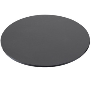 Pianale tavolo tondo 90x90x3,8 cm bordo poliuretano antracite