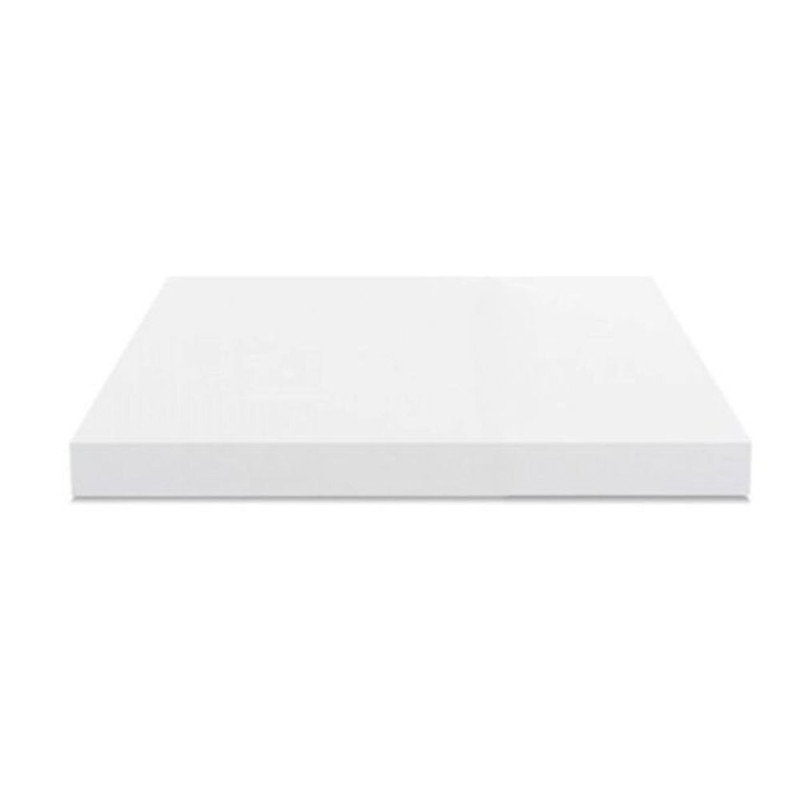 Top cucina non forato 60x60x4 cm bordo poliuretano bianco