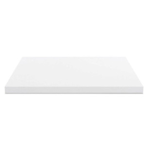 Top bagno 120x47x4 cm bordo poliuretano bianco moderno