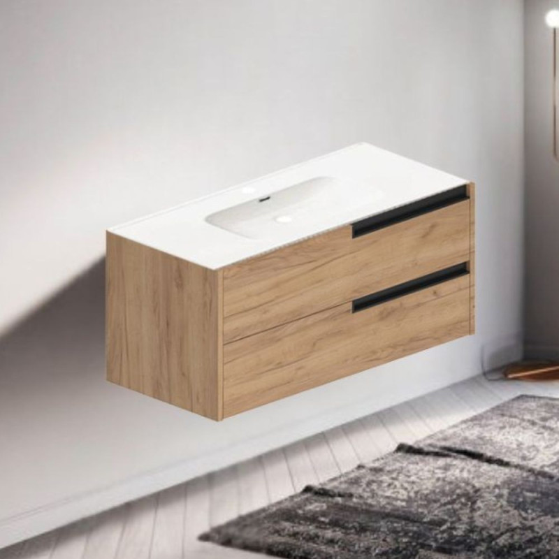 Mobile bagno 100 cm Rovere Miele | levante shop