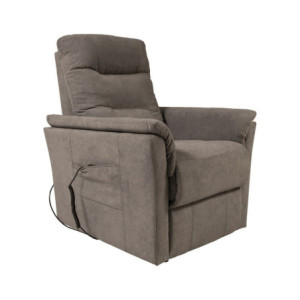 Zoom Poltrona alza persona Alessia 2 motori con roller bar in tessuto Barrel 21 tortora