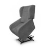 Poltrona alza persona Lift 2 motori roller bar tessuto grigio