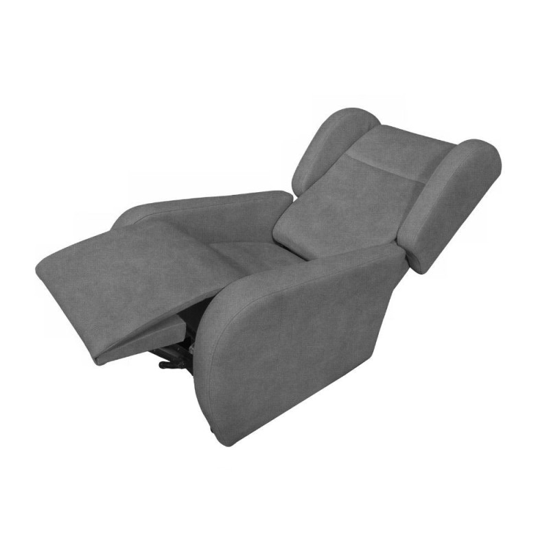 Poltrona alza persona Lift 2 motori roller bar tessuto grigio