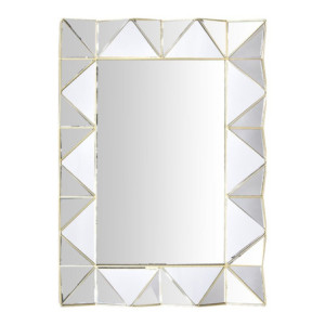 Zoom Specchio da parete con cornice specchiata e bordino oro Specchio3