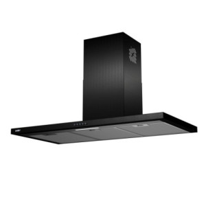 Cappa da parete Embla 90 nero moderna e potente per cucina