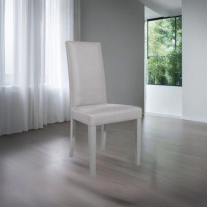 Set 2 sedie Nancy tessuto grigio struttura in tinta moderne