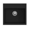 Lavello Waltz fragranite 1 vasca 56x51 nero moderno e resistente