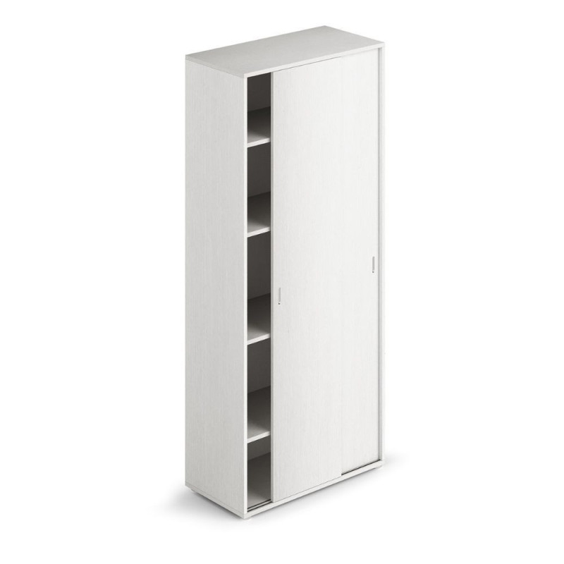 Mobile ingresso Modulo 90x212 ante scorrevoli bianco frassinato