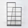 Libreria Pal antracite 110x29x178 cm moderna e versatile