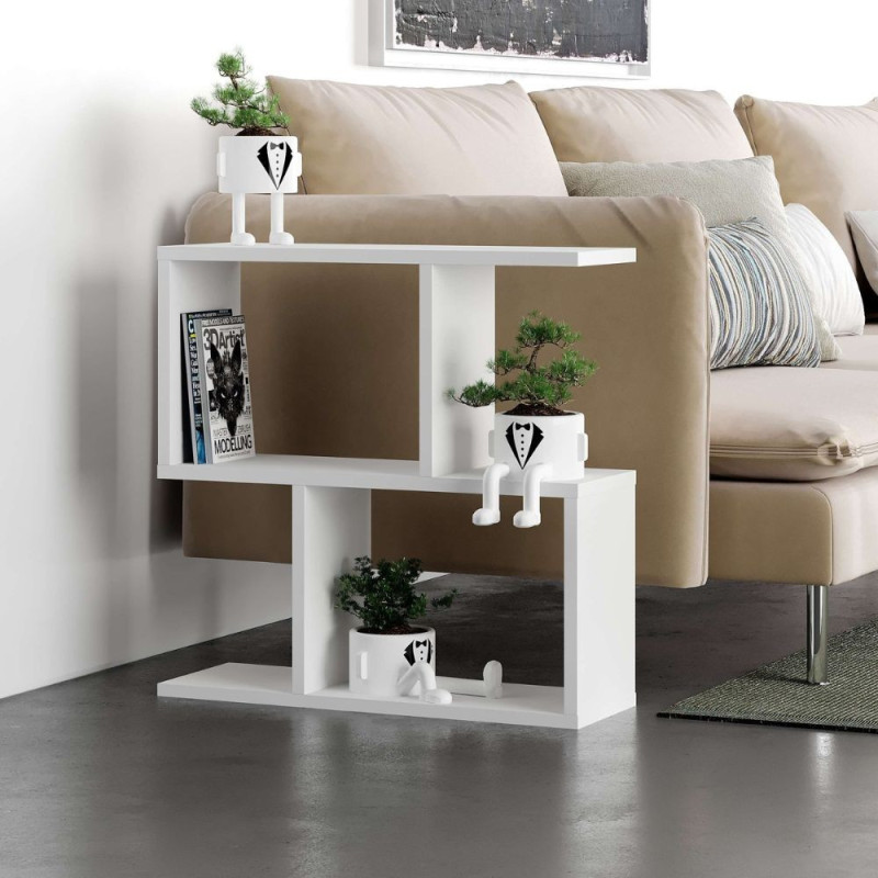 Tavolino da salotto Homemania bianco moderno e compatto