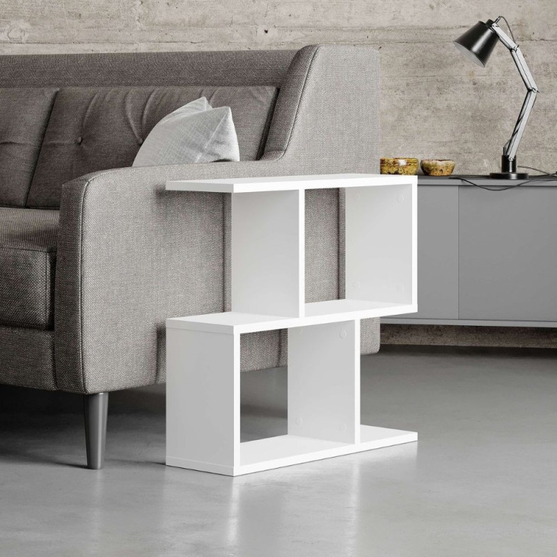 Tavolino da salotto Homemania bianco moderno e compatto