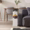 Tavolino da salotto Homemania bianco moderno e compatto